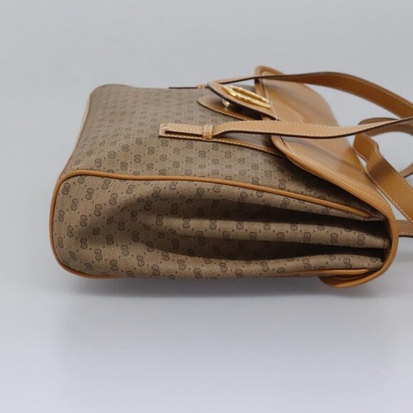 GUCCI Micro GG Supreme Shoulder Bag PVC Beige Gold 001 115 1199 Auth ep7488 - Picture 5 of 16